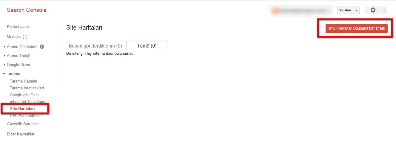 Blogger'daki site haritasını Google Webmaster Tools'a eklemek 5