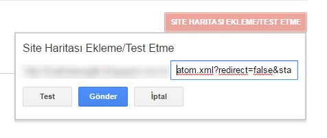 Blogger'daki site haritasını Google Webmaster Tools'a eklemek 6
